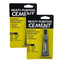 Multi-Purpose Cement 0.5oz tube All Purpose Adhesive Glue Household Repairs 2pk