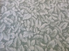 Large Leaves on Pale Green Cotton Fabric 44 inches wide x 36 inches long