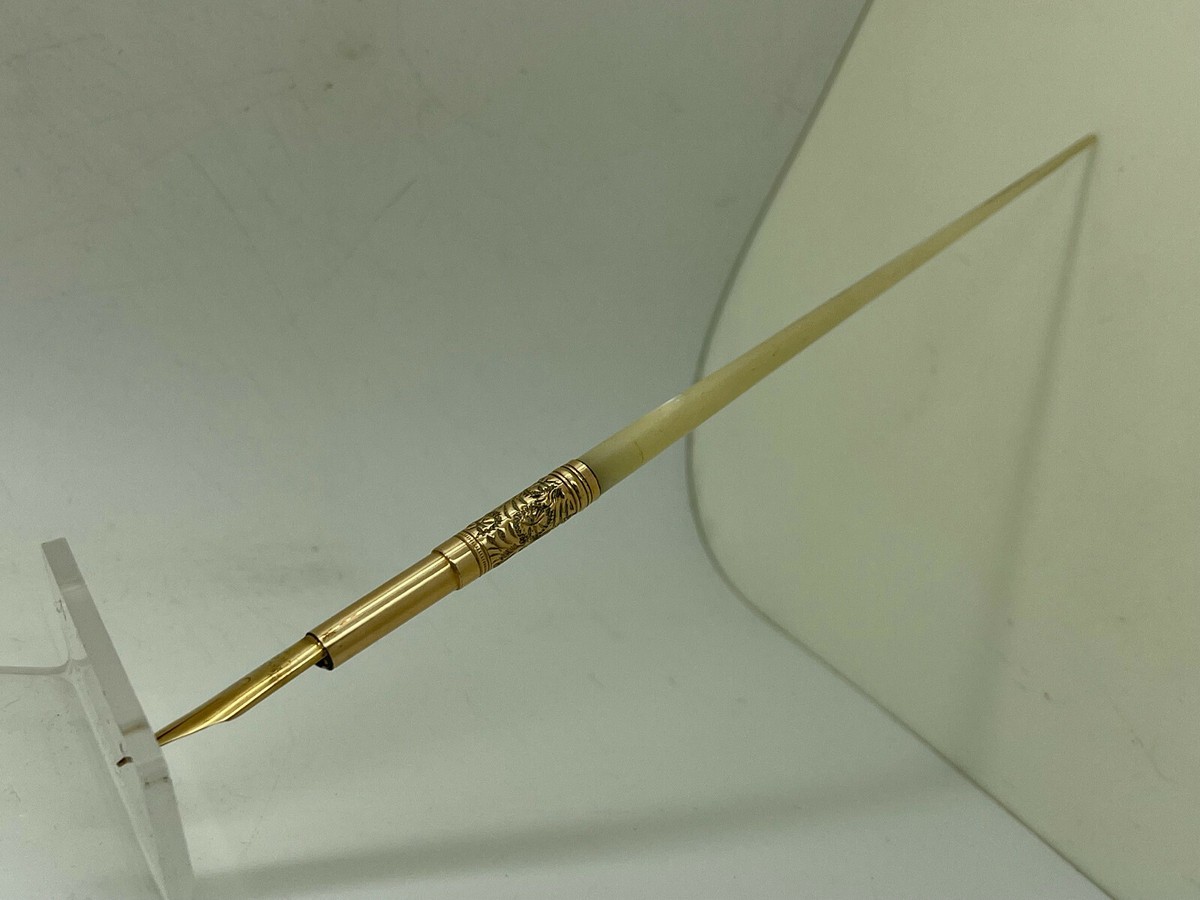 ペ*タ様 ヴィンテージ Mabie Todd 14K 万年筆 VINTAGE 14k Yellow Gold MABIE TODD & CO NEW YORK #3 Mother