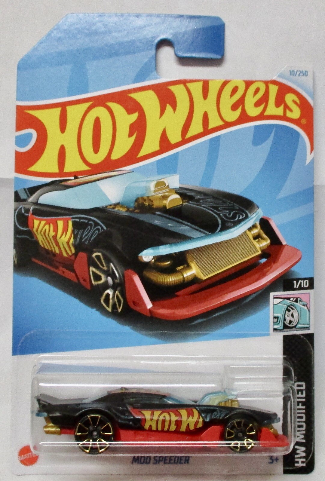 2024 HOT WHEELS * A CASE * MOD SPEEDER BLACK HW MODIFIED 1/10 COMBINED