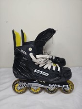 Bauer RS Junior Hi Lo Inline Hockey Skates Roller Blades Youth Size 5R Black