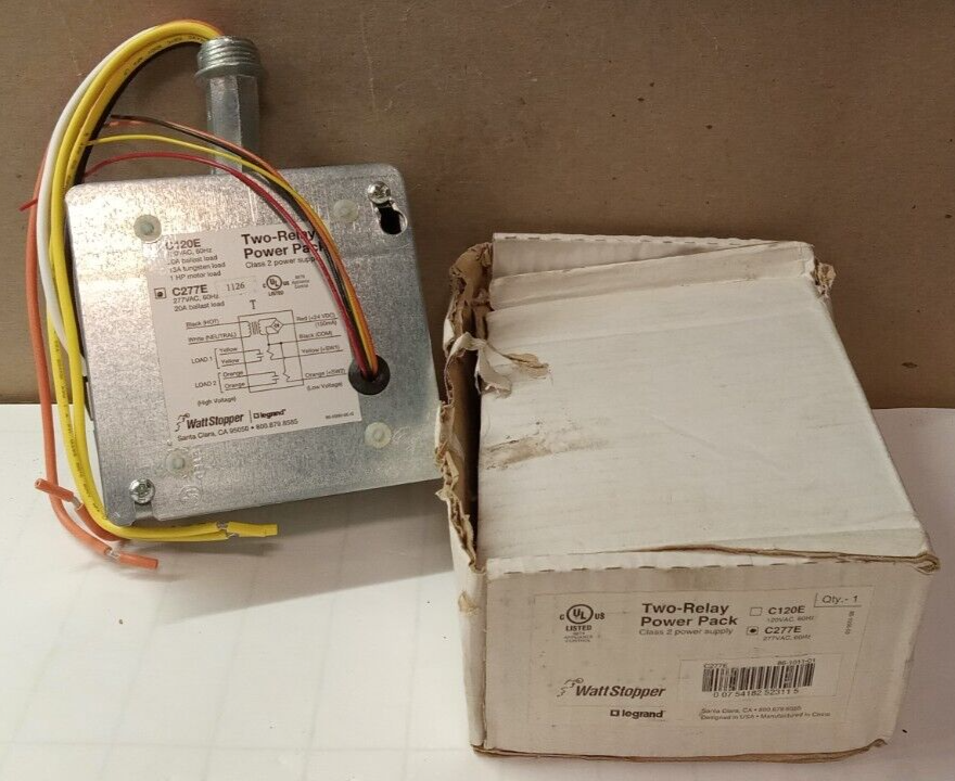 NEW LEGRAND WATTSTOPPER C277E TWORELAY POWER PACK SUPPLY 20A BALLAST