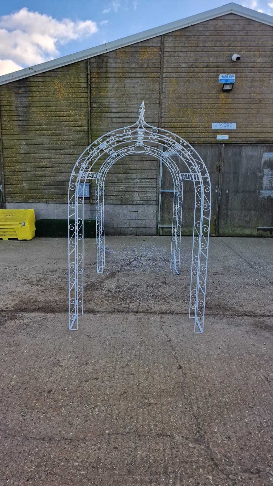 Metal Garden Arch Shabby Chic Pergolas White Garden Arbour Garden Plant