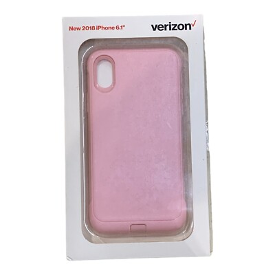 Verizon Pink Rugged Phone Case For iPhone XR