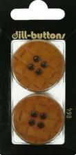 Dill Buttons ~ (0864) - 1 3/16" - 2 ct