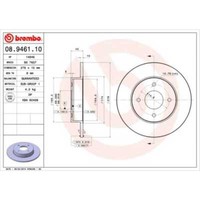 Brembo 2X Bremsscheibe Hinten 278 Voll FüR Nissan Primera Hatchback P11