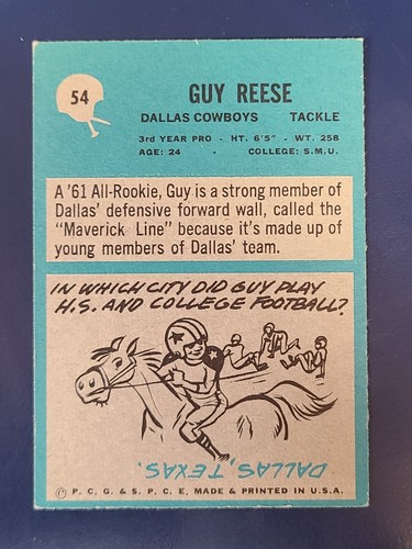 Tarjetas de fútbol americano Philadelphia 1964 completan el conjunto que elijas #1 - 98 - Imagen 107 de 195
