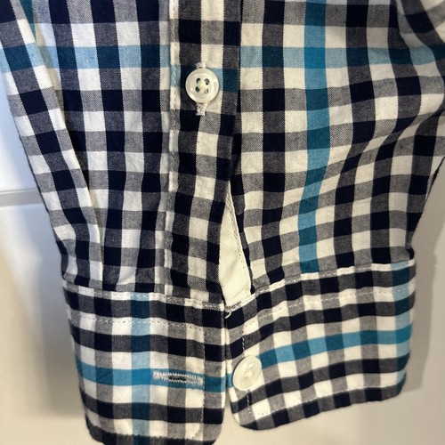 Camicia uomo express casual colletto bottoni manica lunga blu bianca taglia media nuova con etichetta - Foto 5 di 6