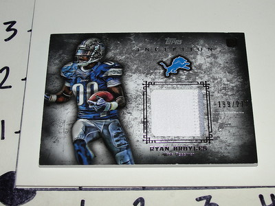 Ryan Broyles: 2012 Topps Inception GUJ RC/210  Detroit Lions / Oklahoma Sooners