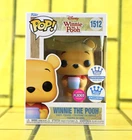 Funko Pop Disney Winnie The Pooh #1512 Flocked 5000pc Exclusive With Protector
