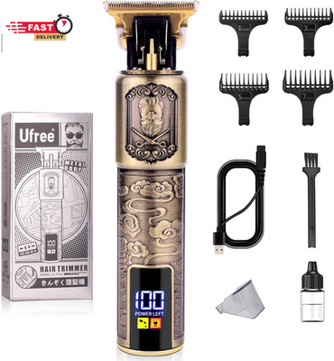 Ufree Professional Beard Trimmer for Men, Zero Gapped T-Blade Hair Clipper & Mus