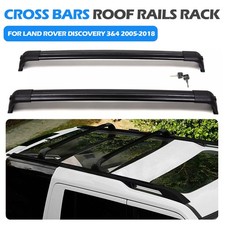 For Land Rover Discovery 3 & 4 Black Rack Roof Rails Cross Bars Anti Theft Lock