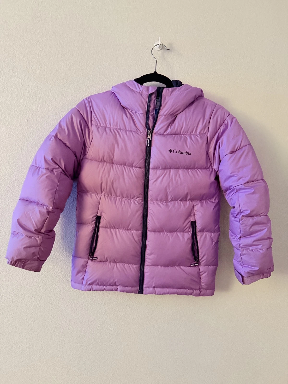 Columbia Youth Pike Lake Hooded Purple Jacket Size M (10-12)