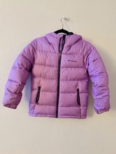 Columbia Youth Pike Lake Hooded Purple Jacket Size M 10-12 