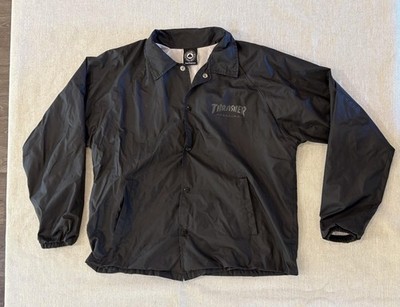 Thrasher Skate and Destroy Coach Black Jacket Large READ