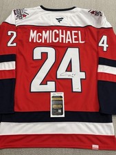 JSA COA CONNOR MCMICHAEL Signed Autographed Washington Capitals Hockey Jersey 