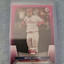 2023 Topps Bowman Pink Bryce Harper /299 Philadelphia Phillies