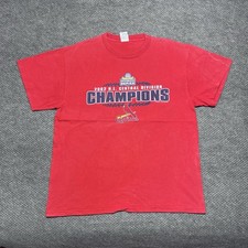 Vintage St. Louis Cardinals Baseball Central Division Champions T-Shirt Large