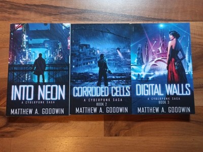 Matthew A. Goodwin Bücher 3er Set - Into Neon, Corroded Cells, Digital Walls 