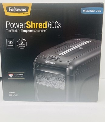 Fellowes Power Shred 60CS  10 Sheet Medium USE SHREDDER