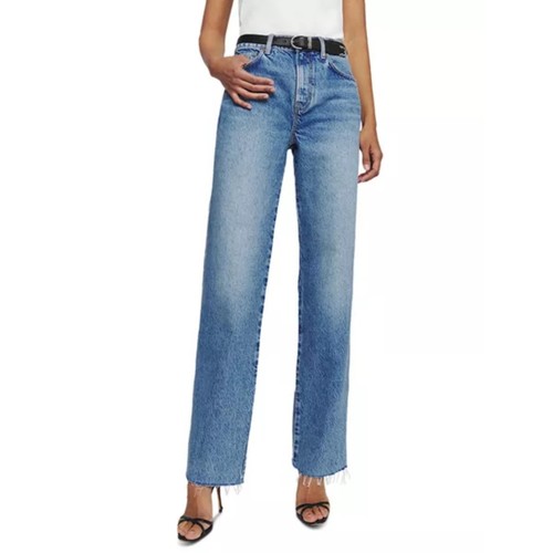 Reformation Val 90s Mid Rise Straight Long Inseam Jeans in Colorado