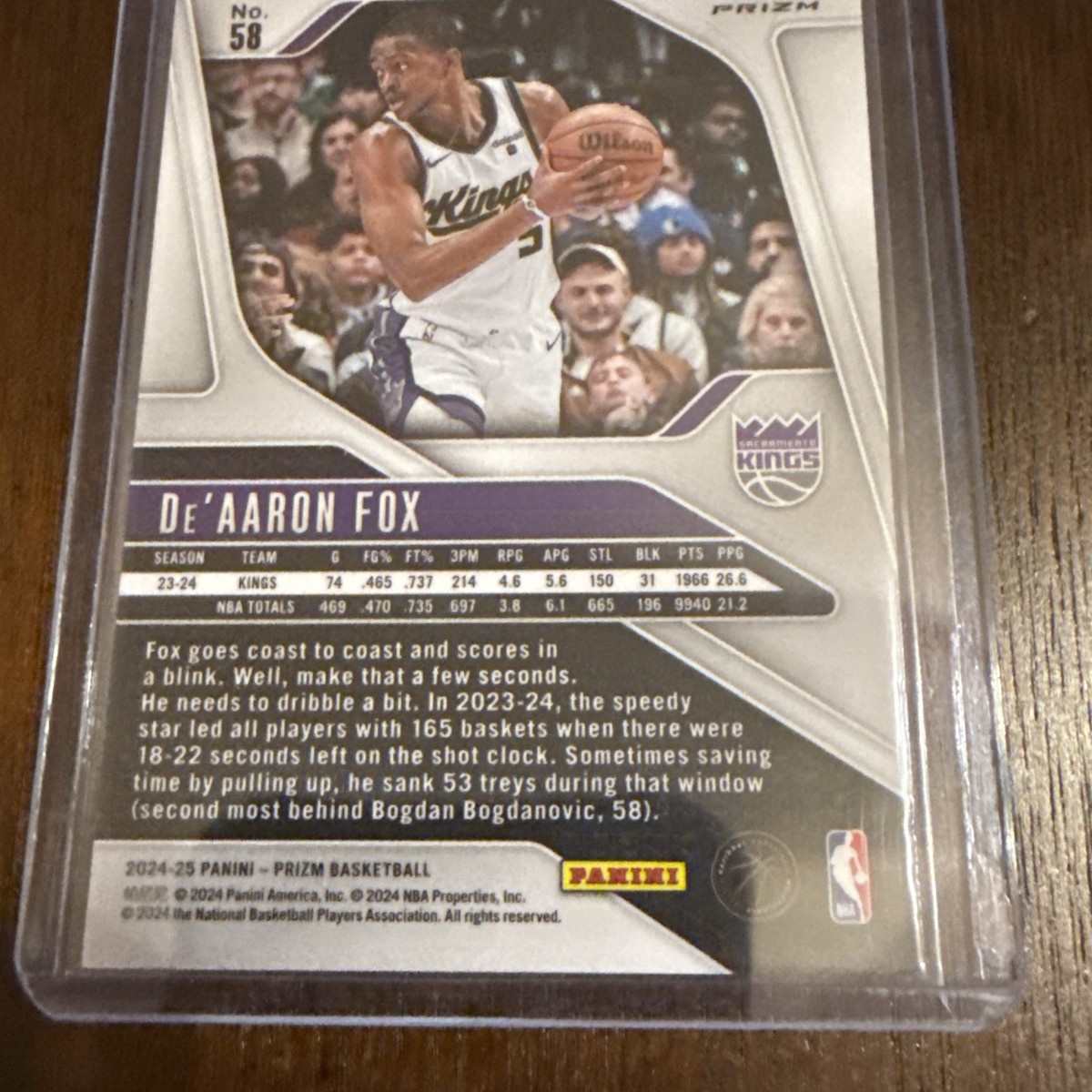 2024-25 Panini Prizm Basketball Silver Prizm De'Aaron Fox | eBay