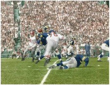 norm van brocklin-pass Colorized 8x10 Print-FREE SHIPPING