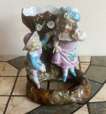 ANTIQUE CONTA & BOEHME FIGURAL SPILL VASE