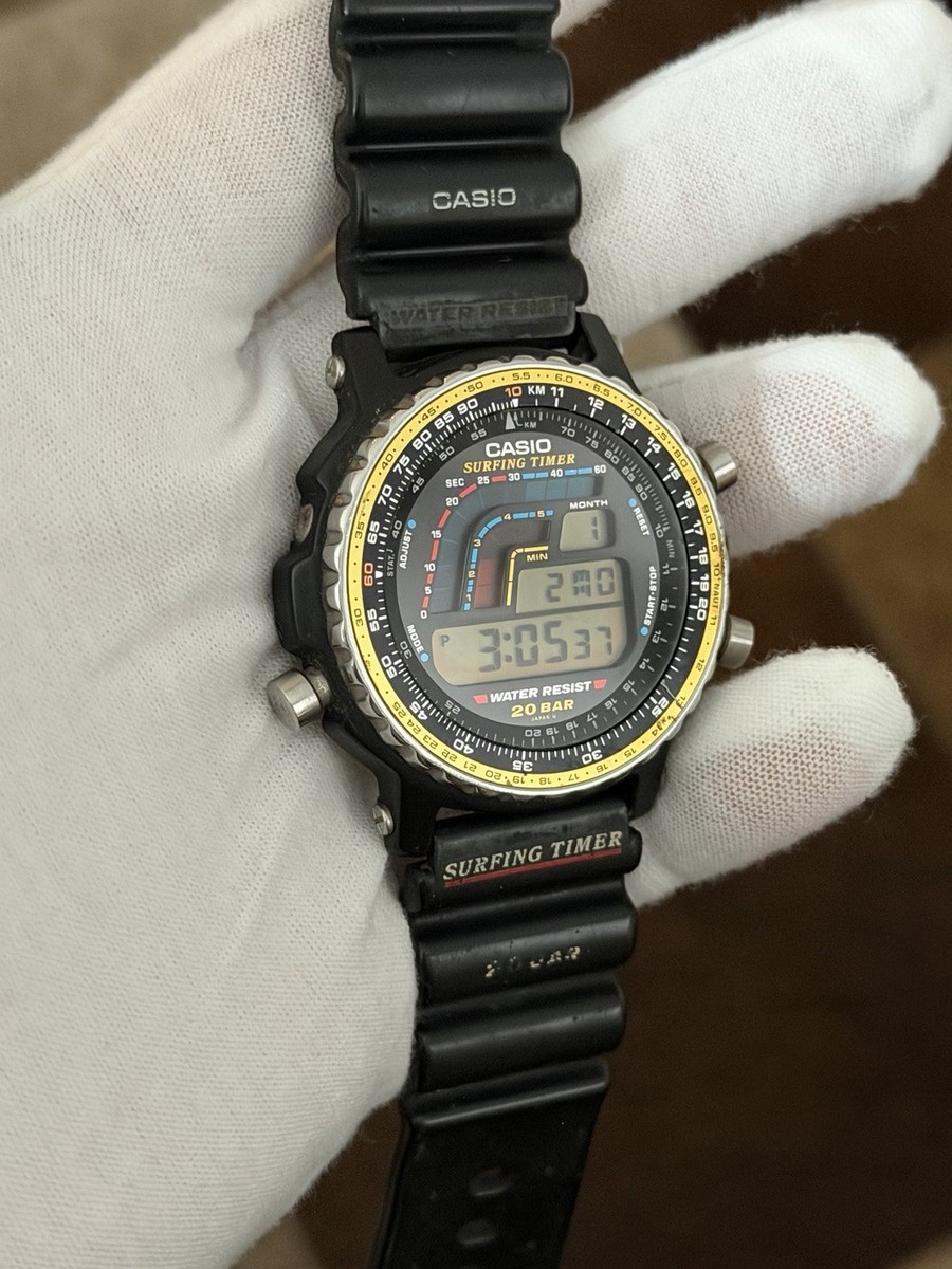 Casio DW 403 Module 906 Surfing Timer From 1989 – Vintage
