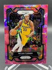 2023-24 Panini Prizm - Myles Turner #34 - Pink Cracked Ice - Indiana Pacers
