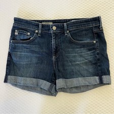 AG Adriano Goldschmied Hailey Ex-Boyfriend Roll-Up Jean Shorts   29
