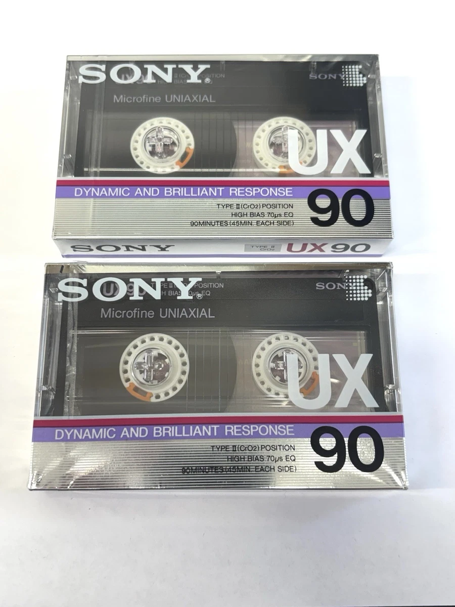Cassetta Audio Sony UX-S 90 – Tipo II (Chrome), Nuova E Sigillata, Made In Japan (1995)