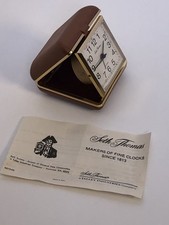 Vintage Seth Thomas Travel Alarm Clock  Wind Up, Brazil,Original Instructions