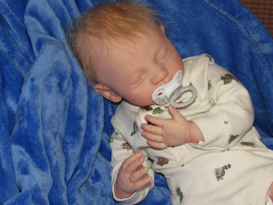 Reborn Doll Realborn Steven Asleep, 4 Lbs. 11 Oz. COA - Image 2 of 4