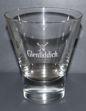 GLENFIDDICH SINGLE MALT SCOTCH WHISKY GLASS RIM WIDER THAN BASE 4¼" (11CM) 2 AVA