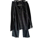Pendleton Men's L REG Plaid Flannel Pajama Set Long Sleeve Button Up Pants