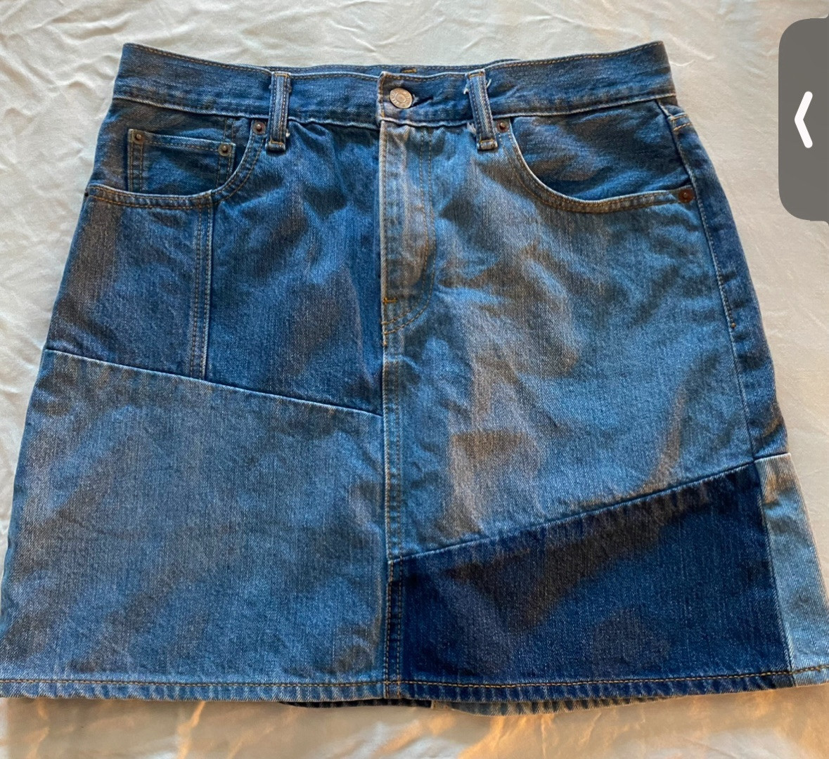 Levi’s Patchwork Everyday Patchwork Denim Mini Sz… - image 3