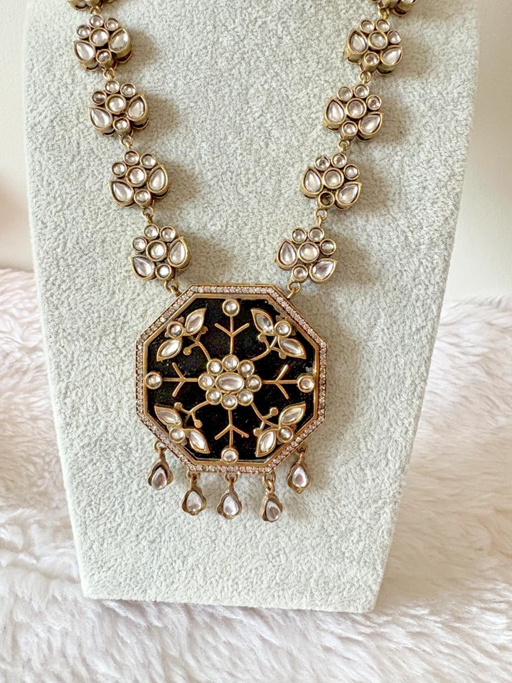 Collar largo con pendientes estilo Bollywood indio última colección Foto 2 de 2