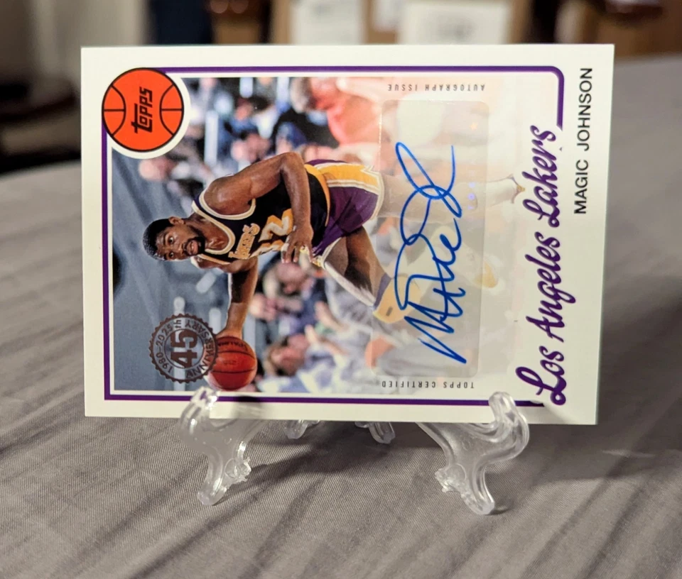 2025-26 Topps Magic Johnson 1980-81 Auto #80B2-MJ - Image 2 of 3