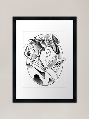 Der böse Magier Gerahmter Kunstdruck Gerahmtes Wandbild Poster Leinwanddruck Bild
