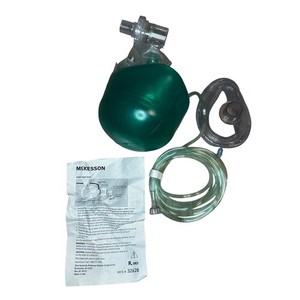 McKesson CPR Ambu Bag Mask Resuscitator Kit Oxygen Tubing Instructions