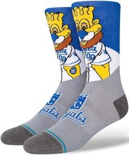 Stance Kansas City Royals Socks Mascot Socks MLB YL 3-5.5