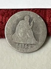 1853  Seated Liberty Quarter 25c "Arrows & Rays" Lot A18