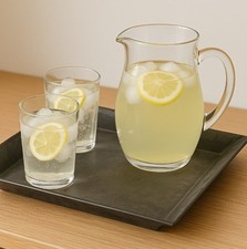 20x20x3cm Tablett Platte Pflanzschale Unterlage Deko Tischdeko Dekotablett grau