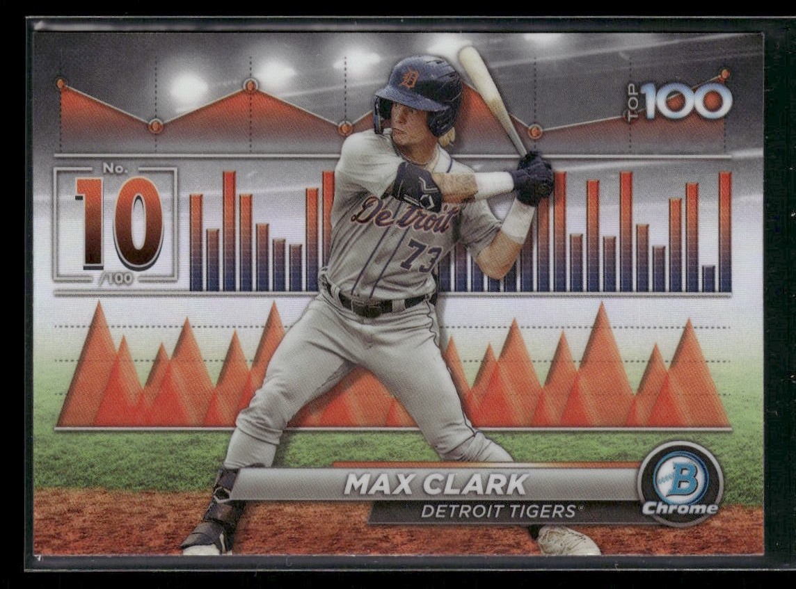 Max Clark 2024 Bowman Bowman Scouts' Top 100 #BTP-10 Detroit Tigers