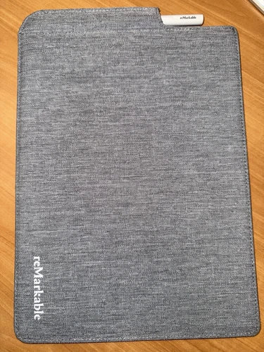 reMarkable 2 FOLIO The Original SLEEVE Grey Polymer Weave w/Pocket, MARKER Combo