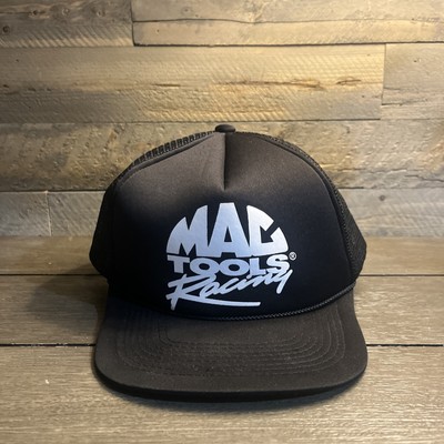 Vintage Mac Tools Racing Sportsman Rope Mesh Trucker Snapback Hat Cap Men