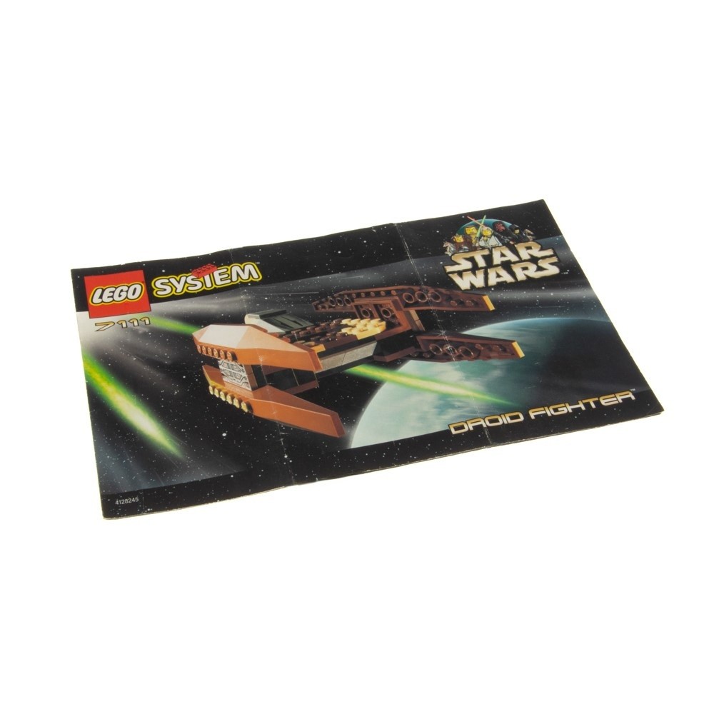 1X Lego Instruction Booklet Star Wars Episode 1 B-Ware Used Droid Fighter 7111
