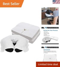 Convenient 100-Pack Ultra Soft Disposable Face Cradle Covers for Massage Experts