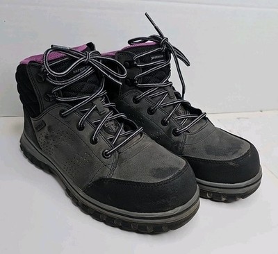 SKETCHERS SHOES FOR WORK 108004 184-4 F I C Leather Black WOMEN S SIZE 7 